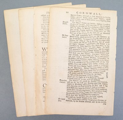 Lot 339 - Cornwall. Five maps of Cornwall, 18th & 19th century