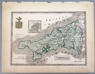 Lot 339 - Cornwall. Five maps of Cornwall, 18th & 19th century