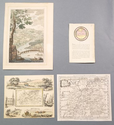 Lot 407 - Surrey. A collection of nine maps, 18th & 19th century