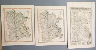 Lot 407 - Surrey. A collection of nine maps, 18th & 19th century