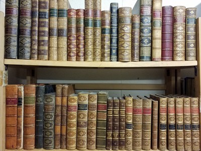 Lot 324 - Bindings. A collection of 145 volumes of 19th century literature