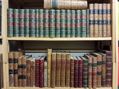 Lot 324 - Bindings. A collection of 145 volumes of 19th century literature