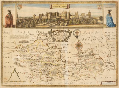 Lot 328 - Berkshire. Hollar (W.), A new Map of Barkshire with all the Hundreds..., J. Overton, 1670