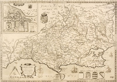 Lot 341 - Dorset. Saxton (Christopher & Lea Philip), Dorsetshire..., circa 1693