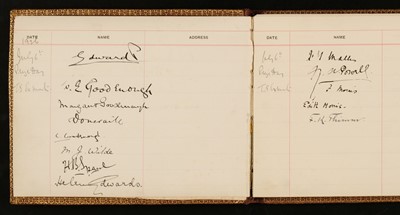 Lot 203 - Edward VIII (1894-1972). A visitors' book