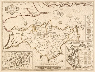 Lot 358 - Isle of Wight. Speed (John), Wight Island, Thomas Bassett & Richard Chiswell, 1676