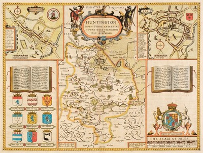 Lot 355 - Huntingdonshire. Speed (John), Huntingdon both Shire and Shire Towne..., 1611