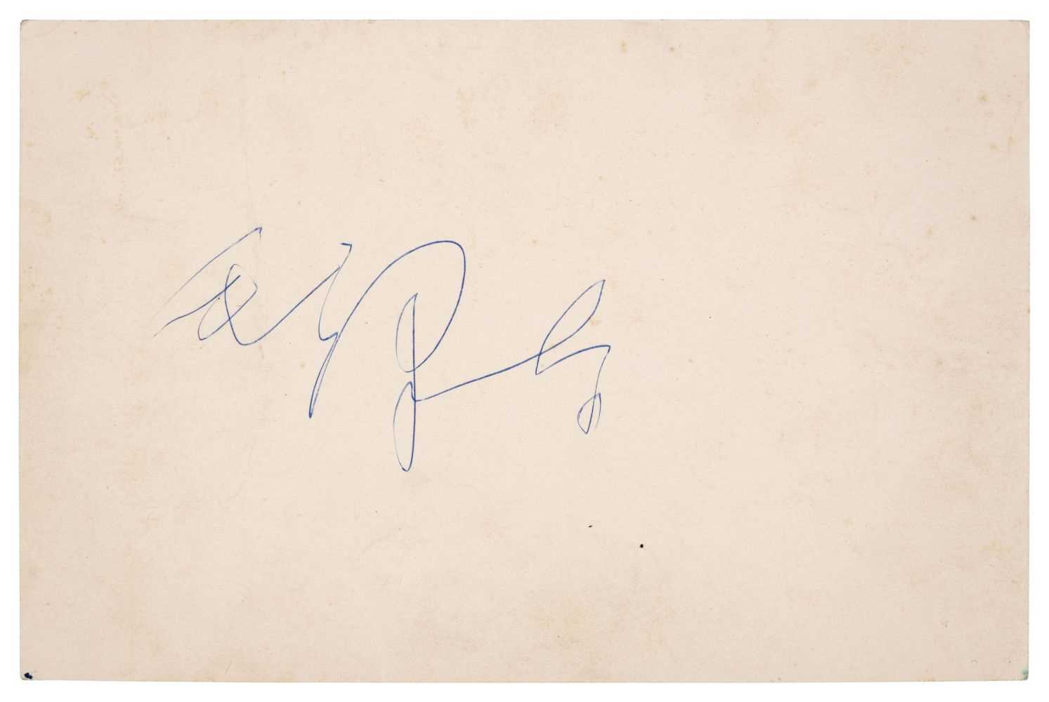 Lot 222 - Mao Zedong (1893-1976). An exceedingly rare vintage blue ink signature, [1960]