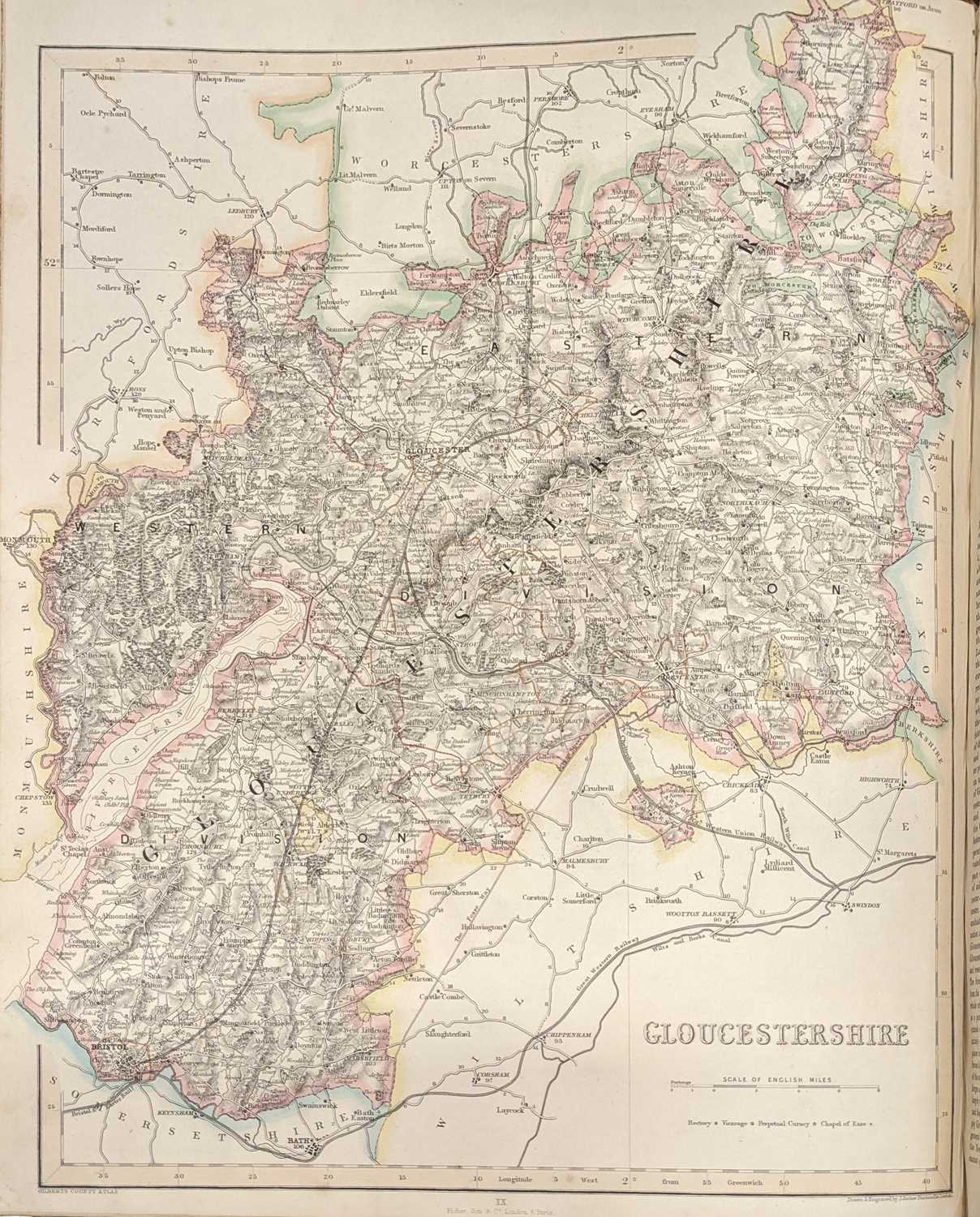 Lot 40 - Fisher, Son & Co. Fisher's County Atlas of England and Wales, [1845]