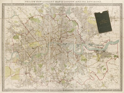 Lot 366 - London. Philip (George), Philips New Library Map of London and its Environs, circa 1895