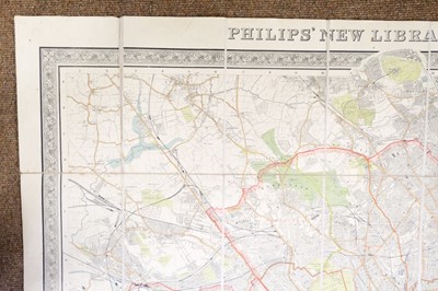 Lot 366 - London. Philip (George), Philips New Library Map of London and its Environs, circa 1895