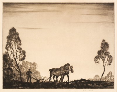 Lot 271 - Houston (Robert, 1891-1942). Ploughing, etching and others