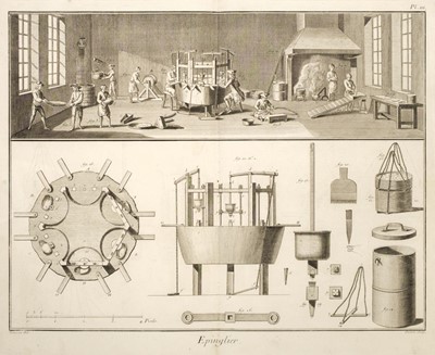 Lot 143 - Diderot (Denis). Recueil de Planches, sur Les Sciences, volumes 4 & 11, 1765 & 1772