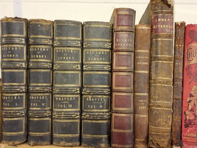 Lot 299 - Brayley (Edward Wedlake). A Topographical History of Surrey, 1845-1850
