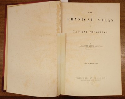 Lot 20 - Johnston (A. K.). The Physical Atlas of Natural Phenomena, 1856