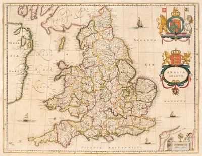 Lot 331 - British Isles. Blaeu (J.), Anglia Regnum, Amsterdam, circa 1662