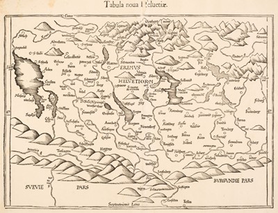 Lot 408 - Switzerland. Fries (Lorenz), Tabula Nova Helvetiae, Lyon circa 1541