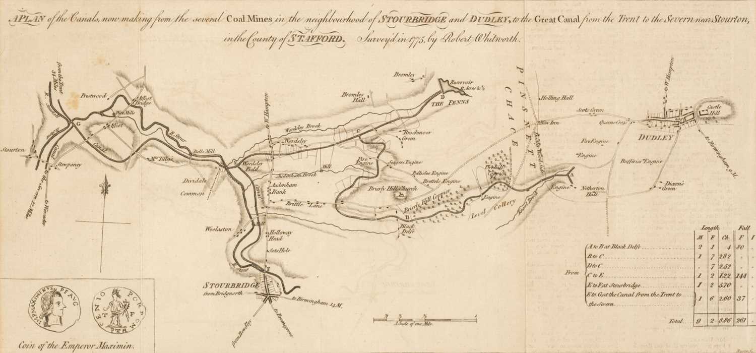 Ancal Maps Lot 335 - Canal Maps. A collection of eight canal maps,