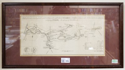 Lot 335 - Canal Maps. A collection of eight canal maps, mostly circa 1770