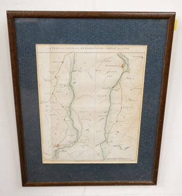 Lot 335 - Canal Maps. A collection of eight canal maps, mostly circa 1770