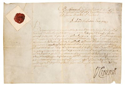 Lot 197 - Cromwell (Oliver, 1599-1658). Document Signed, 1651