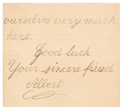 Lot 211 - George VI (1895-1952). Autograph letter signed 1904