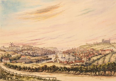 Lot 478 - Whitby. 2 watercolours of Whitby, 1826