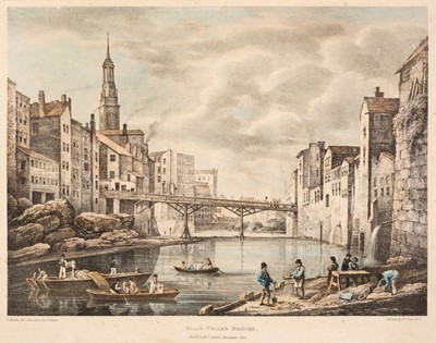 Lot 468 - Manchester. Aglio (A.), Black Friars Bridge [and] Market Street, 1823