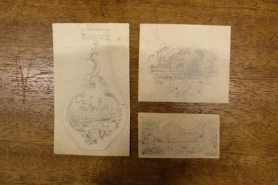 Lot 59 - Barnett (Edward, 1815-1894).  A collection of drawings for Nathaniel Mills of Birmingham