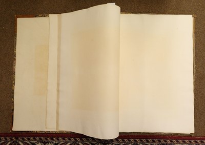Lot 550 - Paper - Handmade. A folio volume of blank handmade paper, early 19th century