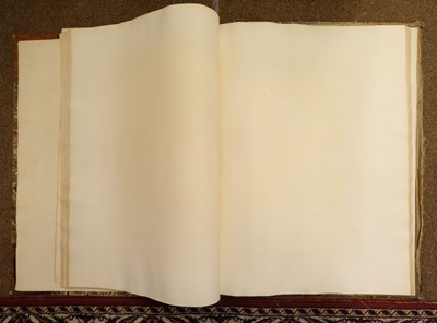 Lot 550 - Paper - Handmade. A folio volume of blank handmade paper, early 19th century