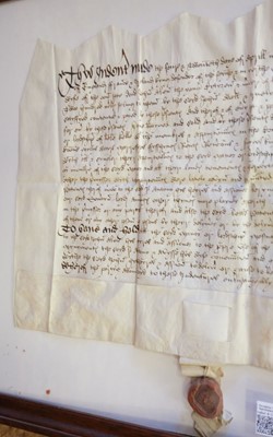 Lot 235 - Yorkshire Deed – Knyvett Family. Conveyance for £133 6s 8d, 24 April 1544