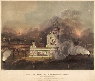 Lot 454 - Calvert (Frederick, circa 1785-circa 1845). A View of the Temple of Concord in the Green Park, 1814