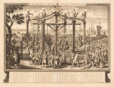 Lot 477 - Van der Aa (Pieter). Volo, Fuochi, Artificiali, et altri Givochi nel Giovedi grasso, circa 1720