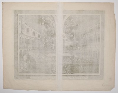 Lot 477 - Van der Aa (Pieter). Volo, Fuochi, Artificiali, et altri Givochi nel Giovedi grasso, circa 1720