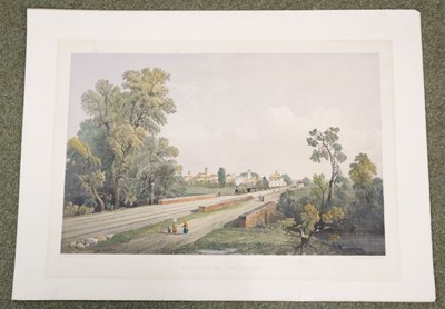 Lot 602 - Simpson (William ). Stazione di Fellizano, circa 1850, hand coloured lithographic view