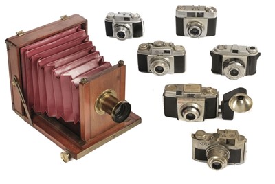 Lot 241 - Vintage cameras including Zeiss Ikon, Agfa, Kodak, Viscount, K3S, Dacora, Beirette, etc.