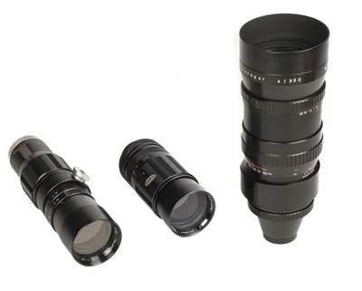 Lot 233 - Meyer-Optik Gorlitz 'Orestegor' 300mm f/4 M42 telephoto lens and several other M42 lenses