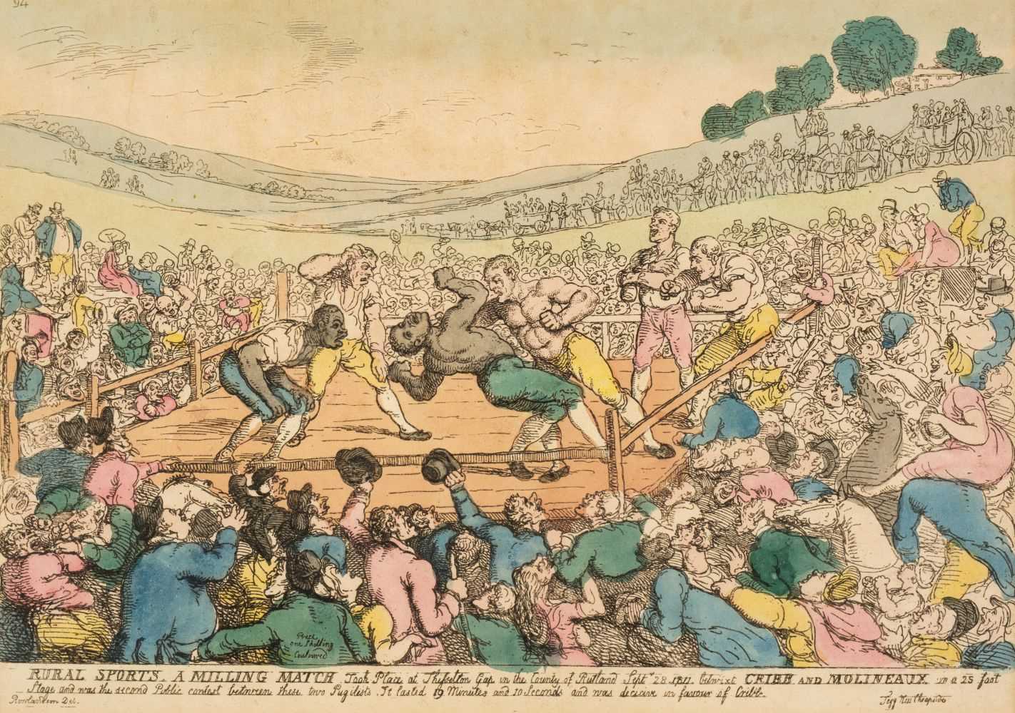 Lot 581 - Rowlandson (Thomas). Rural Sports. A Milling Match..., Thomas Tegg, 1811