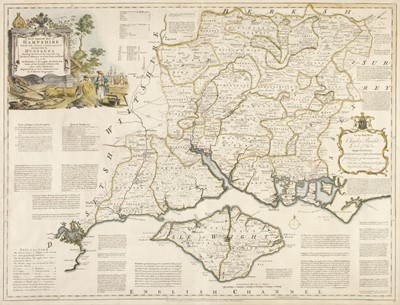 Lot 481 - Hampshire. Kitchin (Thomas), A New Improved Map of Hampshire..., circa 1767