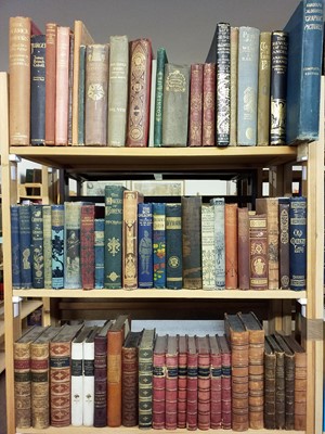 Lot 419 - Literature. A large collection of late 19th & early 20th century & modern illustrated literature & fiction