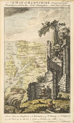 Lot 479 - Hampshire. Bickham (George), A Map of Hampshire. West from London..., 1750