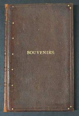 Lot 552 - Albums. A pair of early 19th century albums, and one other