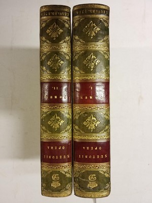 Lot 284 - Suetonius. Opera, 1714-15, ex libris the Duke of Devonshire