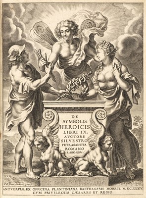 Lot 250 - Pietrasanta (Silvestro). De symbolis heroicis libri IX, 1st edition, Antwerp: Plantin, 1634