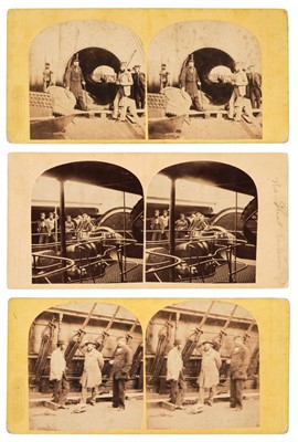 Lot 208 - Stereoviews - The Great Eastern. A group of three albumen print stereoviews
