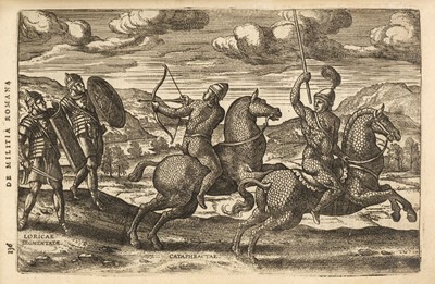 Lot 219 - Lipsius (Justus). De militia Romana, Antwerp: Plantin, 1598