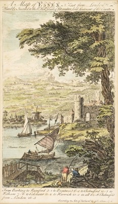 Lot 471 - Essex. Bickham (George), A Map of Essex. N. East view from London, 1752