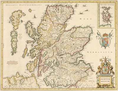 Lot 527 - Scotland. Jansson (Jan), Scotia Regnum, circa 1650