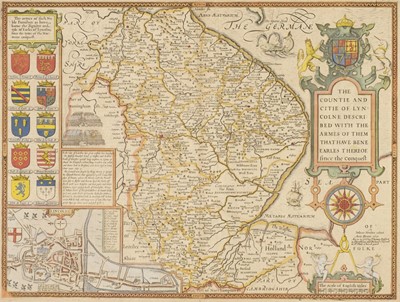 Lot 493 - Lincolnshire. Speed (John), The Countie and Citie of Lyncolne Described..., 1676